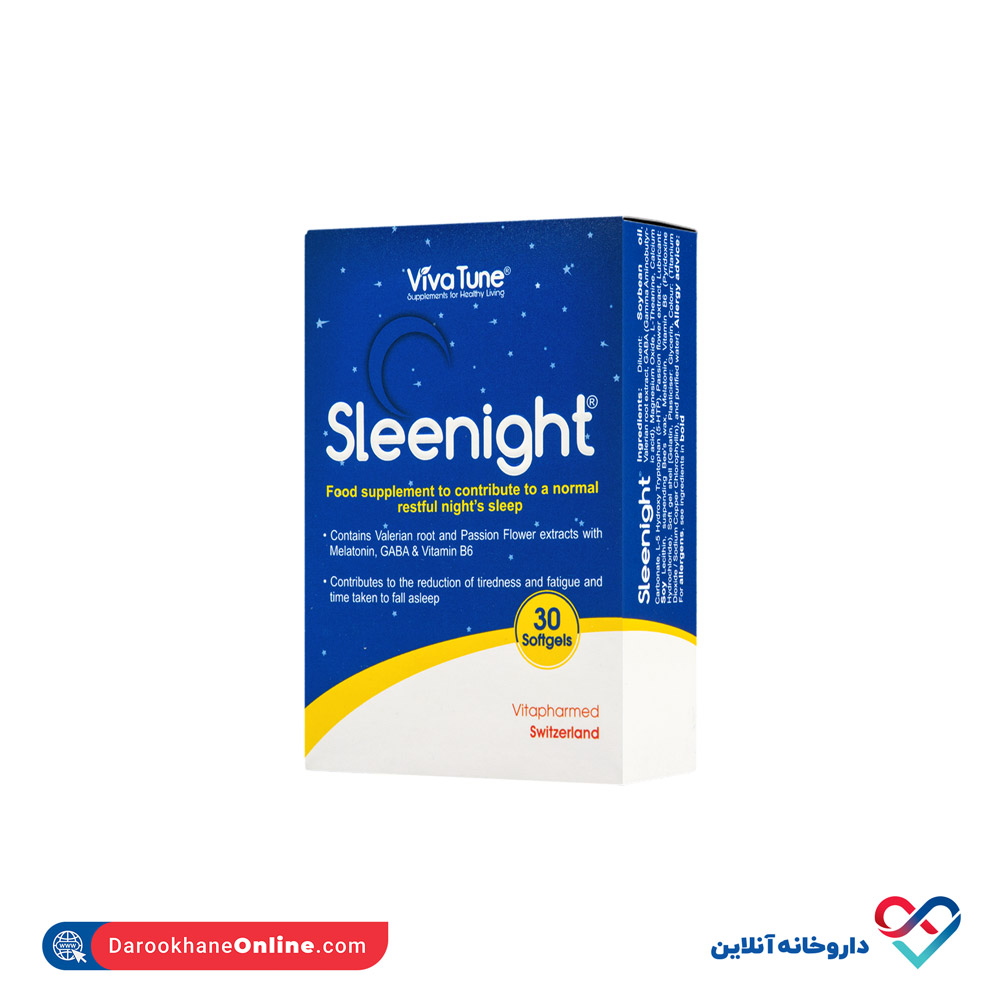 viva-tune-sleenight-1.jpg کپسول ژلاتینی اسلینایت ویواتون 30 عددی - Image 1